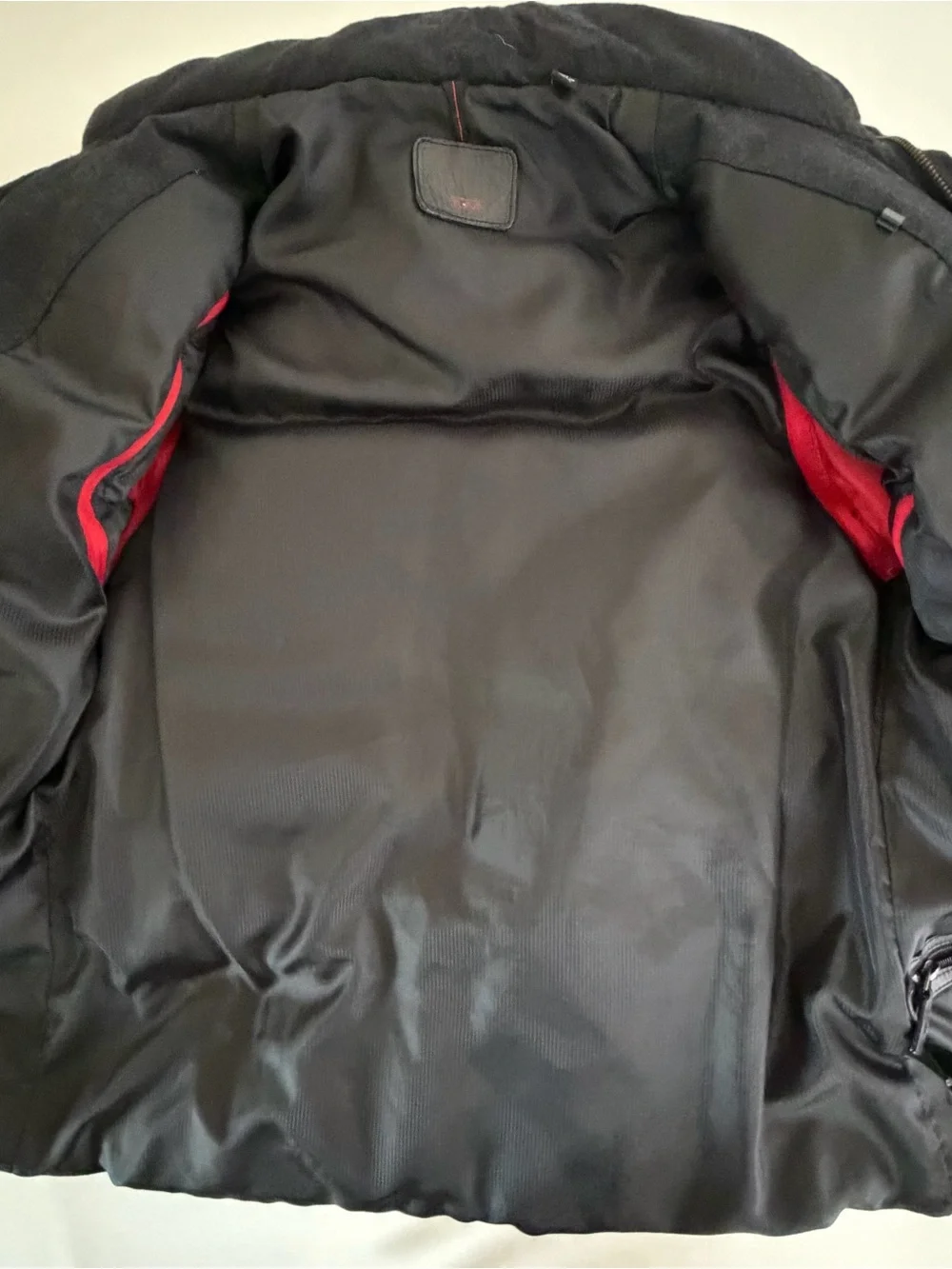 Tumi Black Quilted Wool Cashmere Blend Convertible Down Jacket Small Quiet Luxe